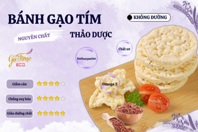 Bánh gạo tím thảo dược gotime eco