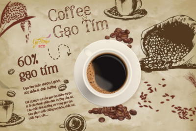 Coffee gạo tím thao dược